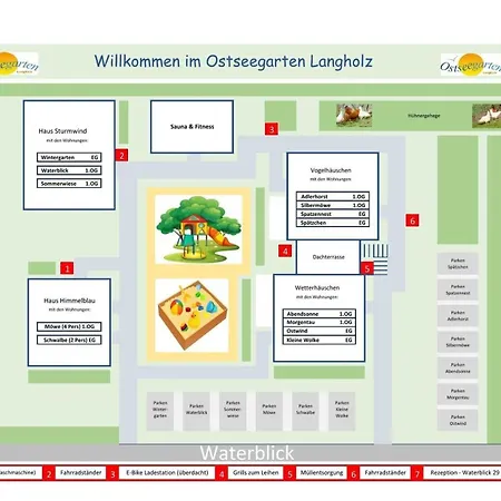 Ostseegarten Langholz - Moewe Bis 4 Pers Waabs