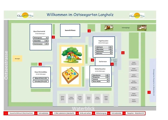 Ostseegarten Langholz - Moewe Bis 4 Pers Waabs